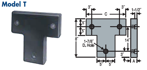 Molded Dock Bumper - T Series