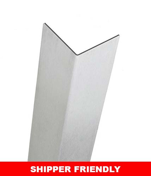 94in x 3in x 3in - 90 Degree, .125, Type 5052, Brushed Aluminum Corner Guard
