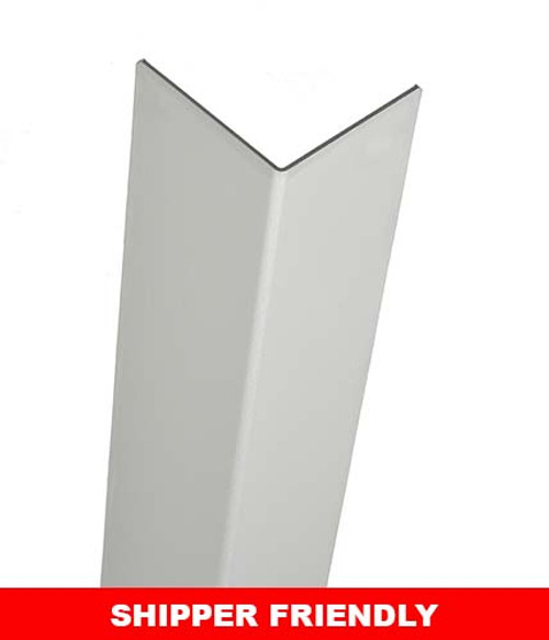 Clear Anodized Aluminum Corner Guard, 94in x 2.5in x 2.5in, 060 ga, 90 Degree, Basic, Type 5052, Satin 4 Brushed Finish