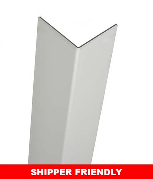 Clear Anodized Aluminum Corner Guard, 94in x 3.5in x 3.5in, 060 ga, 90 Degree, Basic, Type 5052, Satin 4 Brushed Finish