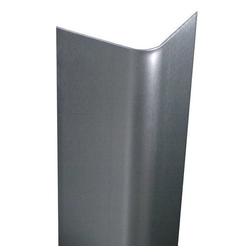 94in x 2.5in x 2.5in - 90 Degree Bullnose, 18ga, Type 304, Satin #4 (Brushed) Finish, Stainless Steel Corner Guard 94in x 2.5in x 2.5in - 90 Degree Bullnose, 18ga, Type 304, Satin #4 (Brushed) Finish, Stainless Steel Corner Guard