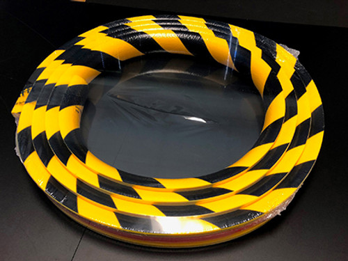 Black-yellow Pipe Marker in 16-foot Roll Length