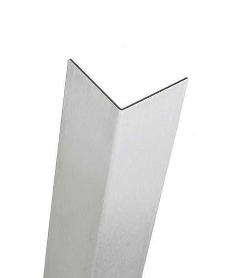 Aluminum Corner Guard, 60in x 4in x 4in, 080 ga, 90 Degree, Basic, Type 5052, Satin 4 Brushed Finish