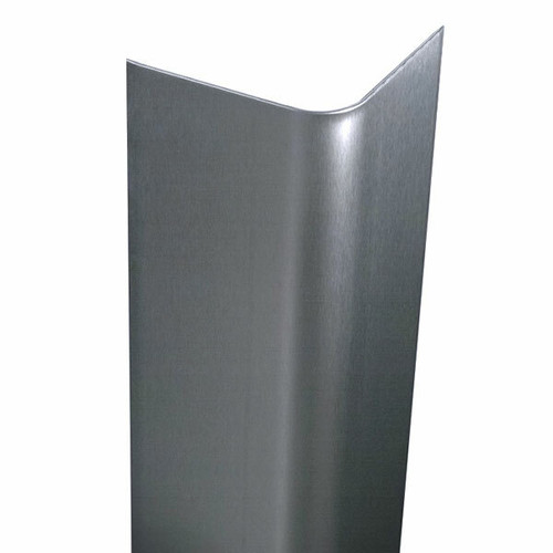 Stainless Steel Bullnose Corner Guard, 96in x 3.5in, 16 ga, 90 Degree, , , Stainless Steel Bullnose Corner Guard, 96in x 3.5in, 16 ga, 90 Degree, , ,