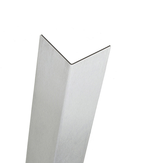 84'' x 4'' x 4'' - 90 Degree, .080, Type 5052, Brushed Aluminum Corner Guard 84'' x 4'' x 4'' - 90 Degree, .080, Type 5052, Brushed Aluminum Corner Guard