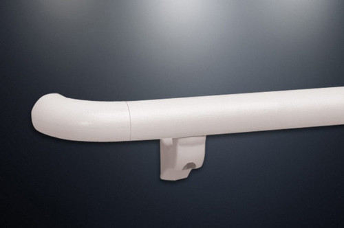 12ft x 1 1/2in - BR-1200P Round Profile Handrail w/ Continuous Aluminum Retainer - Pawling