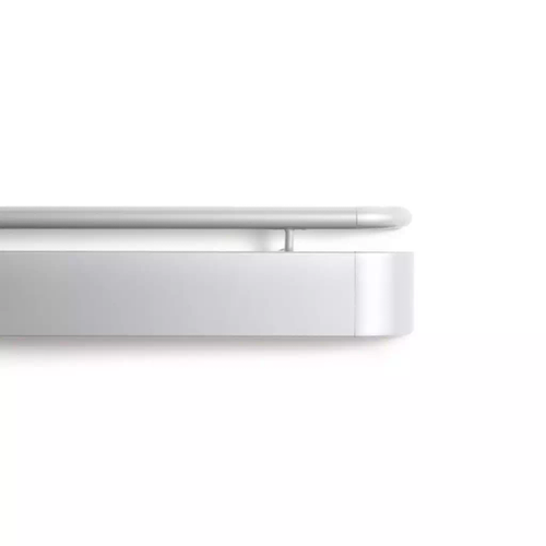 4in - 1.5in - 3in - PVC-Free Acrovyn® Shadowgrain Handrail with Oval/Round Aluminum Grip, Stainless Steel Crash Rail, Dual Cantilevered Brackets & Continuous Aluminum Retainer - CS Group