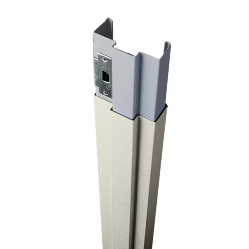 4ft - Custom Width, .040in/.078in Thick PVC-Free Acrovyn® Suede & Shadowgrain Door Frame Protector with Continuous Aluminum Retainer & Adhesive Mount - CS Group