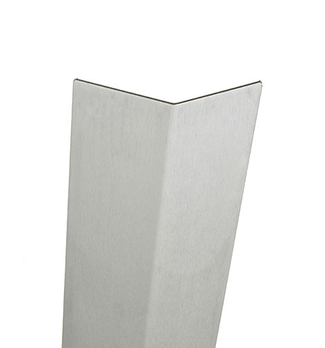 36in x 1in x 1in - 135 Degree, .080, Type 5052, Brushed Aluminum Wall Corner Guard - 135 Degree