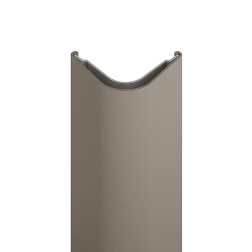 170 bullnose surface mount corner guard cut away view