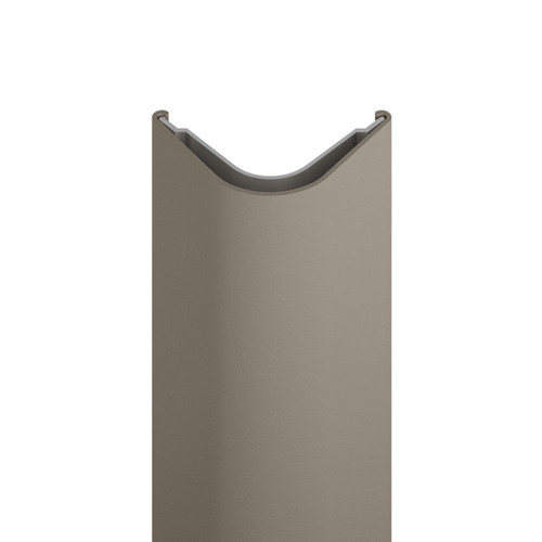 170 bullnose surface mount corner guard cut away view