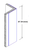 36in x 2in x 2in - 90 Deg, 16ga, Type 304, Satin #4 (Brushed) Finish, Stainless Steel Corner Guard - Cad Drawing - Height