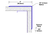 24in x 2in x 2in - 90 Degree, .080, Type 5005, Satin, Clear Anodized Aluminum Corner Guard - Cad Drawing - Width