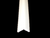 Metal Backed Hearth Guard -  Metal Backed Kidsft Edge 45in-78in - 2 3/4in Sides - Ivory