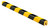 Flat Edge Protector, 39.38in x 1.05in with Self-Stick Adhesive, Black-Yellow