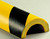 Pipe Protector, 39.38in x 2.88in x 1.5in our thickest, toughest type, Black-Yellow
