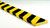 Thickest Flat Surface Protector, 39.38in x 2.88in with Self-Stick Adhesive, Black-Yellow