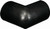 2-D Corner Guard Protector, 1.88in x 1.5in, Black