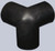 3-D Corner Guard Protector, 1.88in x 1.88in, Black