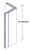 24in x 1.5in x 1.5in - 90 Degree, 040, Unlacquered, Mirror #8 (Polished) Finish, Brass Corner Guard - Cad Drawing - Height