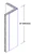 24in x 4.5in x 4.5in - 90 Degree, 040, Unlacquered, Mirror #8 (Polished) Finish, Brass Corner Guard - Cad Drawing - Height