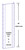 48in x 1.5in x 3.5in x 1.5in - 90 Deg, 16ga, Type 304, Satin #4 Finish, 3 Piece Stainless Steel End Wall Cap