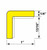 Black-yellow Corner Guard, magnetic adhesion - Dimensions