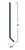 Baseworks Thermoset Wall Base - 4.5" Height, 4ft Length with a Toe (30 Pcs.) - Profile
