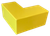 6.5" x 6.5" x 3" - 3-Sided TarpSaver Corner Guard, Safety Yellow with Magnetic Adhesion