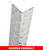 Aluminum Diamond Plate Corner Guard, 94" x 2in x 2in, 063 ga, 90 Degree, Basic, Diamond Plate, Satin 4 Brushed Finish