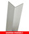 Stainless Steel Corner Guard, 94in x 2in, 16 ga, 90 Degree, Basic, Type 304, Satin 4 Brushed Finish