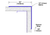 108in x 0.75in x 0.75in - 90 Degree, .080, Type 5005, Satin, Clear Anodized Aluminum Corner Guard - Cad Drawing - Width