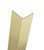 24in x 3in x 3in - 90 Degree, 063, Unlacquered, Satin #4 (Brushed) Finish, Brass Corner Guard
