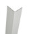 Clear Anodized Aluminum Corner Guard, 84in x 1in x 1in, 080 ga, 90 Degree, Basic, Type 5052, Satin 4 Brushed Finish