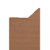 8ft x 1 1/2in, 135 Deg - Rigid Vinyl Faux Wood Corner Guards w/Tape - InPro