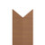 9ft x 3in, 90 Deg - Rigid Vinyl Faux Wood Corner Guards - InPro