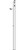 Wooden Corner Guard - 48in Long x 1 3/8in Wide - Round Cabinet Turned (with One End Turned) - Drawing