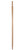 Wooden Corner Guard - 48in Long x 1 3/8in Diameter - Round Traditional Both Ends Turned - Full Length View