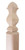 Wooden Corner Guard - 48in Long x 1 1/2in Wide - Square Traditional with Both Ends Turned - Soft Maple