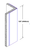 120in x 0.5in x 0.5in - 90 Degree, 040, Unlacquered, Satin #4 (Brushed) Finish, Brass Corner Guard - Cad Drawing - Height