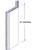 24in x 4.5in x 4.5in - 135 Degree, 060, Type 5052, Satin #4 (Brushed) Finish, Aluminum Corner Guard - Cad Drawing - Height