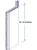 84in x 3in x 3in - 135 Degree, .080, Type 5005, Satin, Clear Anodized Aluminum Corner Guard - Cad Drawing - Height