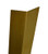 72in x 1in x 1in - 135 Degree, 040, Unlacquered, Mirror #8 (Polished) Finish, Brass Corner Guard - 135 Degree