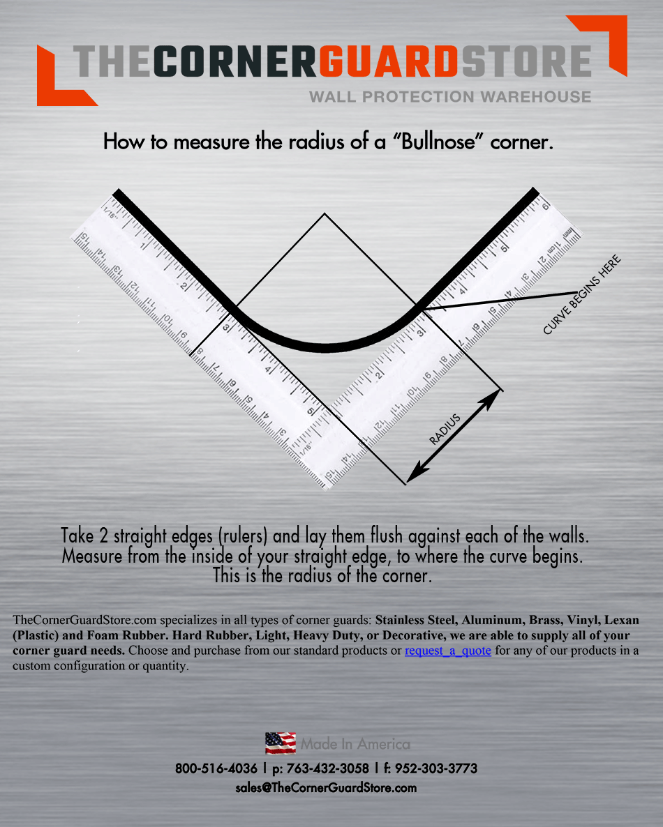 How To Measure Bullnose Corner