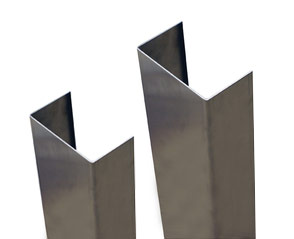 Set of 6 .063 Aluminum Diamond Plate Corner Guards 1 1//2/" x 1 1//2/" x 48/"