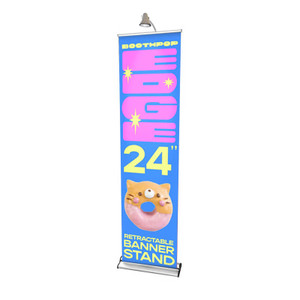 24" Edge Retractable Banner Stand
