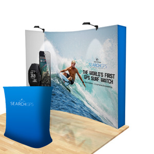 10ft. Urge Curved Tension Fabric Pop Up Backdrop Display 10ft. Urge Curved Tension Fabric Pop Up Backdrop Display
