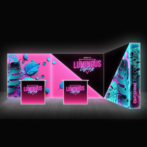 Luminous 18ft. Wall + Corner Backlit Trade Show Booth Display Kit (C) (BLE03) Luminous 18ft. Wall + Corner Backlit Trade Show Booth Display Kit (C) (BLE03)