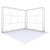 Frame + Channel Bars: 35" x 15" x 10" at 43 lbs & 35" x 14" x 10" at 36 lbs for Luminous L-Shaped Corner Backlit Trade Show Booth Display Kit - (A)  Frame + Channel Bars: 35" x 15" x 10" at 43 lbs & 35" x 14" x 10" at 36 lbs for Luminous L-Shaped Corner Backlit Trade Show Booth Display Kit - (A)