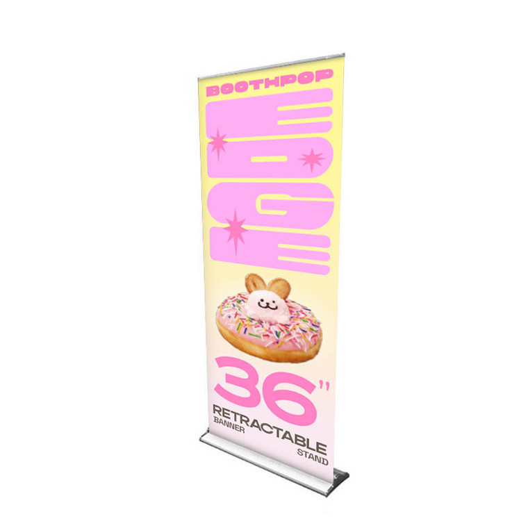 36" Edge Retractable Banner Stand